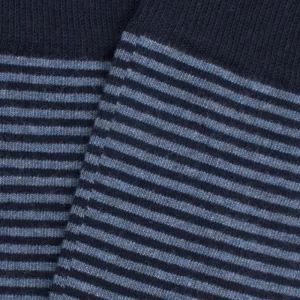 Homme Doré Doré Chaussettes^Boite cadeau de 3 paires de chaussettes homme en coton - Bleu marine foncé