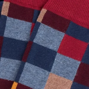 Homme Doré Doré Chaussettes^Boite cadeau de 3 paires de chaussettes homme en coton - Bleu Voilier