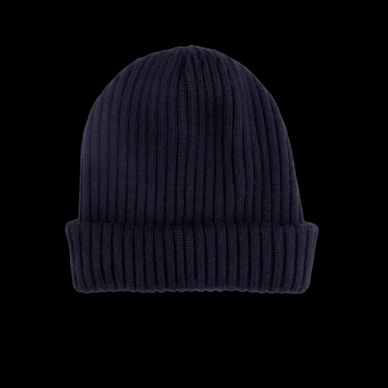 bonnet__ctes_unisexe_en_l_0-6.webp Doré Doré Bonnets^Bonnet à côtes unisexe en laine, soie et cachemire - Bleu marine