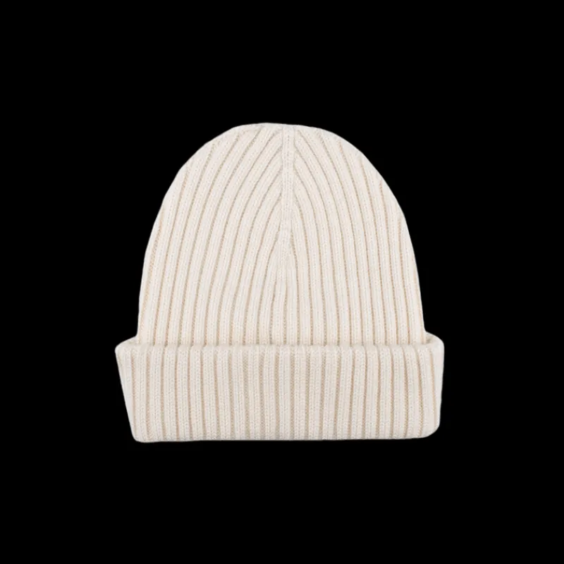 bonnet__ctes_unisexe_en_l_1.webp Doré Doré Bonnets^Bonnet à côtes unisexe en laine, soie et cachemire - Écru