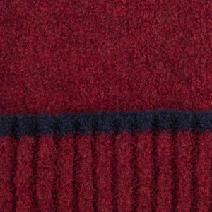 Doré Doré Bonnets^Bonnet à pompon en laine polaire - foncé et bleu