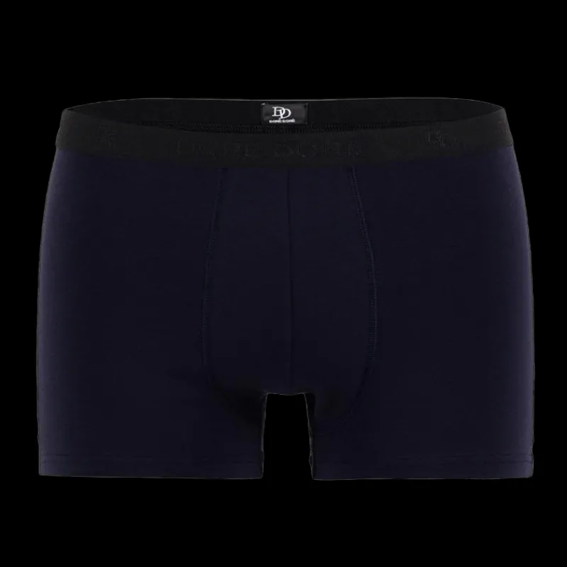 boxeur_pour_homme_en_coto_0-1.webp Doré Doré Caleçons & Boxer^Boxeur pour homme en coton stretch uni avec bande élastique siglée - Bleu marine foncé