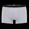 Doré Doré Caleçons & Boxer^Boxeur pour homme en coton stretch mélangé uni avec bande élastique portant le logo de la marque - Gris Rocheux