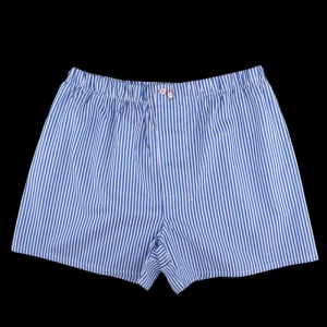 Doré Doré Caleçons & Boxer^Caleçon homme en coton à motif - Bleu armée & Écru