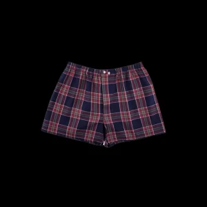 Doré Doré Caleçons & Boxer^Caleçon homme en coton à motif - Bleu marine & Jaune Moutarde