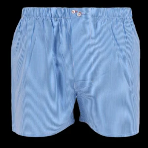 Doré Doré Caleçons & Boxer^Caleçon homme en coton à motif - Blanc & Bleu France