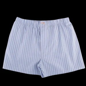 Doré Doré Caleçons & Boxer^Caleçon homme en coton à motif - Bleu Port & Gris