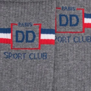 Femme Doré Doré Chaussettes^Chaussettes de sport en coton éponge pour femmes - Gris Rocheux