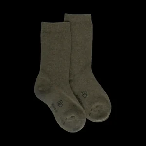 Enfant Doré Doré Chaussettes^Chaussettes enfant en coton égyptien - Vert thuya