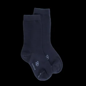 Enfant Doré Doré Chaussettes | Socquettes^Chaussettes enfant Eureka en coton égyptien - Bleu marine