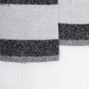 Femme Doré Doré Socquettes^Chaussettes femme en fil d'écosse avec bord contrasté en lurex