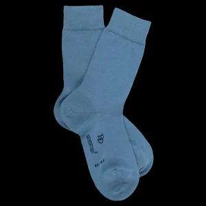 Femme Doré Doré Chaussettes^Chaussettes femme en laine et coton - Bleu Macadam