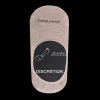 Femme Doré Doré Chaussettes Invisibles^Chaussettes femme invisible en coton et bandes anti-glisse -