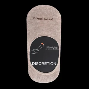 Femme Doré Doré Chaussettes Invisibles^Chaussettes femme invisible en coton et bandes anti-glisse -