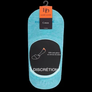 Femme Doré Doré Chaussettes Invisibles^Chaussettes femme invisible en coton et bandes anti-glisse -