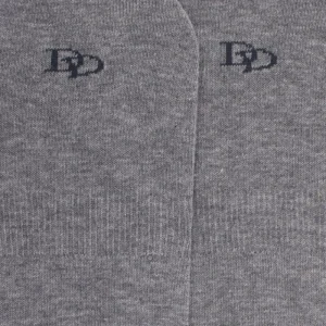 Femme Doré Doré Chaussettes Invisibles^Chaussettes femme invisibles en coton égyptien - Gris Rocheux