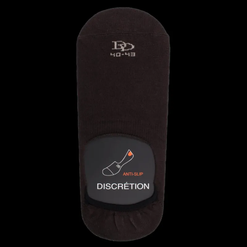 chaussettes_homme_invisib_0-4.webp Homme Doré Doré Invisibles^Chaussettes homme invisibles en coton égyptien - Marron Chocolat
