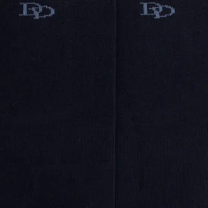 Homme Doré Doré Invisibles^Chaussettes homme invisibles en coton égyptien - Bleu marine foncé