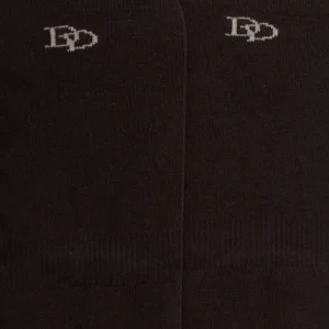 Homme Doré Doré Invisibles^Chaussettes homme invisibles en coton égyptien - Marron Chocolat