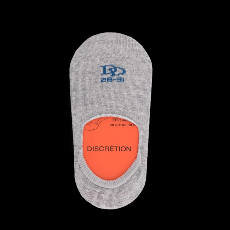 chaussettes_invisibles_av_0.webp Enfant Doré Doré Invisibles^Chaussettes invisibles avec bande anti glisse au talon - Gris