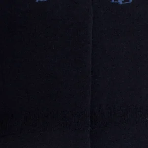Homme Doré Doré Invisibles^Chaussettes invisibles homme en coton bouclettes et bandes anti-glisse - Bleu marine