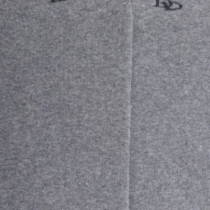 Homme Doré Doré Invisibles^Chaussettes invisibles homme en coton bouclettes et bandes anti-glisse - Gris