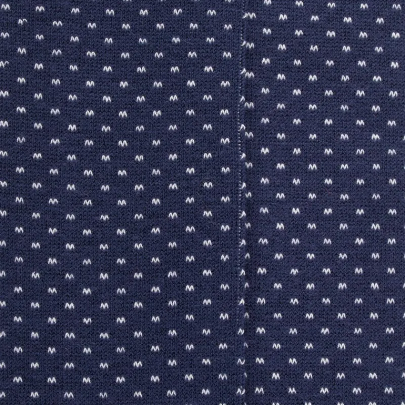 chaussettes_longues_en_la_1-5.webp Femme Doré Doré Chaussettes Hautes^Chaussettes longues en laine pour femmes avec motifs à tirets - Bleu Caban
