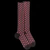 Femme Doré Doré Chaussettes Hautes^Chaussettes longues pour femmes, en laine à motifs étoilés - Marron Chocolat