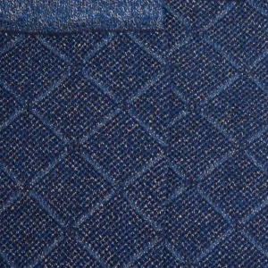 Femme Doré Doré Chaussettes Hautes^Chaussettes longues pour femmes en coton égyptien et cachemire avec effet brillant à motifs de diamants - Bleu marine foncé | Do