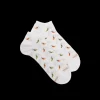 Homme Doré Doré Socquettes^Chaussons pour hommes en fil d'Ecosse à motifs des piments -