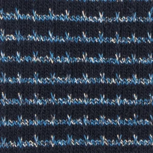 Enfant Doré Doré Collants^Collant en coton et lurex brillant - Bleu à rayures