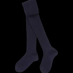 Enfant Doré Doré Collants^Collant enfant côtelé en coton doux - Bleu marine