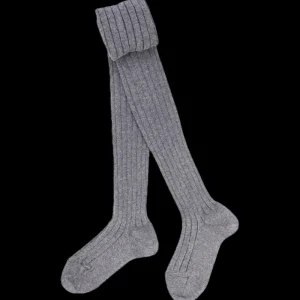 Enfant Doré Doré Collants^Collant enfant côtelé en coton doux - Gris rocheux