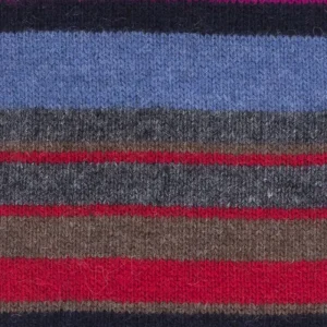 Doré Doré Écharpes^Echarpe en laine douce et cachemire - Rayures multicolores