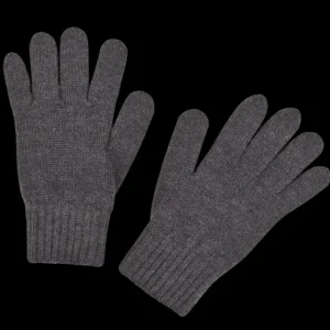Doré Doré Gants^Gants enfant en laine, soie et cachemire - Gris