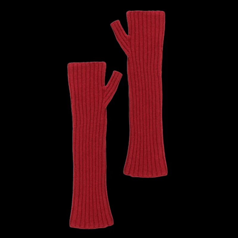 gants_longs_unisexes_unis_0-3.webp Doré Doré Gants^Gants longs unisexes unis en laine et cachemire sans doigts - Rouge Ponceau