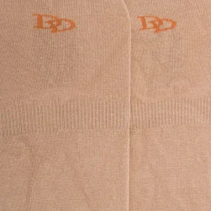 Homme Doré Doré Invisibles^Lot de 7 paires de chaussettes invisibles homme en coton égyptien et bandes anti-glisse - Beige