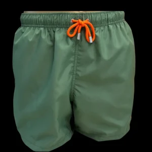 Doré Doré Shorts De Bain^Maillot de bain uni - Vert mélèze