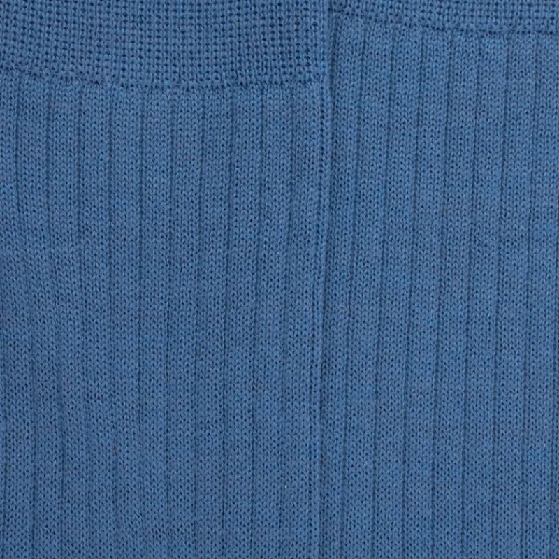 mibas_ctels_homme_en_lain_1.webp Homme Doré Doré Chaussettes Hautes^Mi-bas côtelés homme en laine mérinos - Bleu Macadam