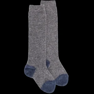 Enfant Doré Doré Chaussettes Hautes^Mi-bas enfants en laine polaire - Gris et bleu