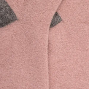 Femme Doré Doré Chaussettes Hautes^Mi-bas femme en laine polaire - Rose Praline