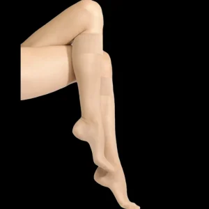 Femme Doré Doré Chaussettes Hautes^Mi-bas femme matité 20 deniers - Couleur peau