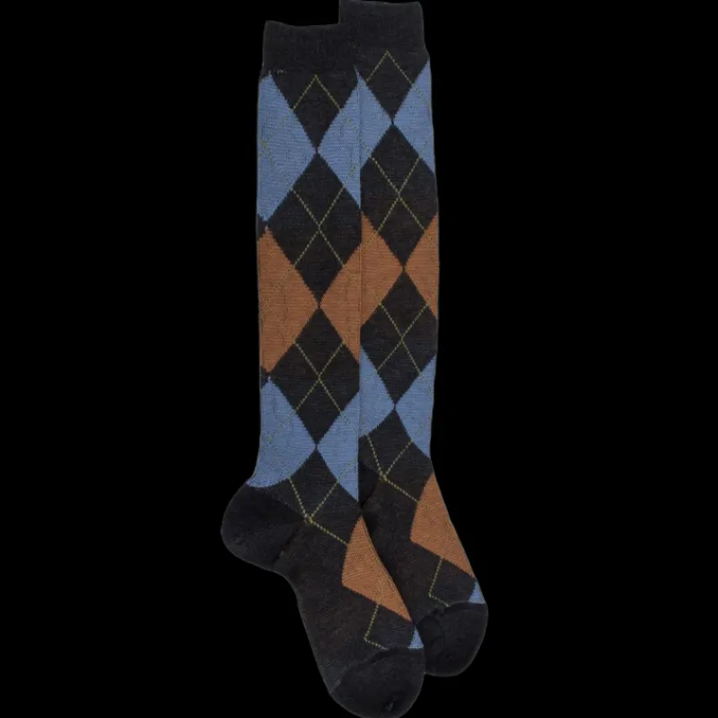 mibas_homme_en_laine_mrin_0.webp Homme Doré Doré Chaussettes Hautes^Mi-bas homme en laine mérinos et motifs jacquard - Gris anthracite & Cerise