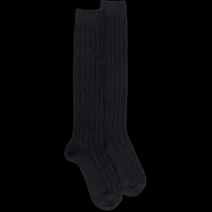 Homme Doré Doré Chaussettes Hautes^Mi-bas homme en laine épaisse - Gris anthracite
