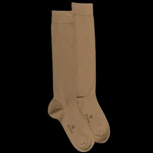 Homme Doré Doré Chaussettes Hautes^Mi-bas homme fins en coton égyptien - Beige baobab