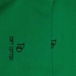 Homme Doré Doré Chaussettes Hautes^Mi-bas homme fins en coton égyptien - Vert Herbage