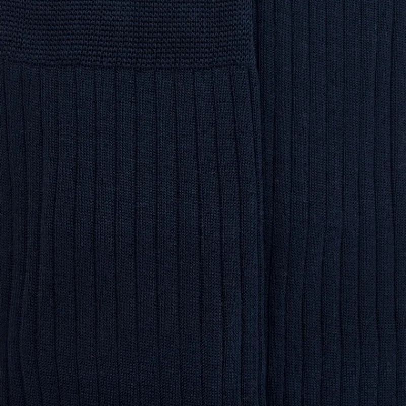 mibas_homme_luxe__fil_dec_1-1.webp Homme Doré Doré Chaussettes Hautes^Mi-bas homme luxe 100% fil d'Ecosse extra fin - Bleu marine