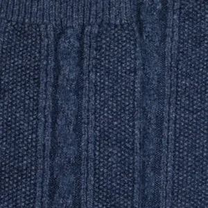 Femme Doré Doré Chaussettes Hautes^Mi-bas torsadés pour femme en laine et cachemire -