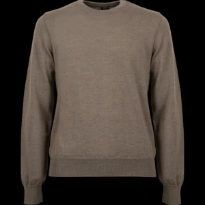 Doré Doré Pullover^Pull à col rond en pure laine - Marron Caille