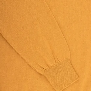 Doré Doré Pullover^Pull à col rond en pure laine - Jaune Moutarde